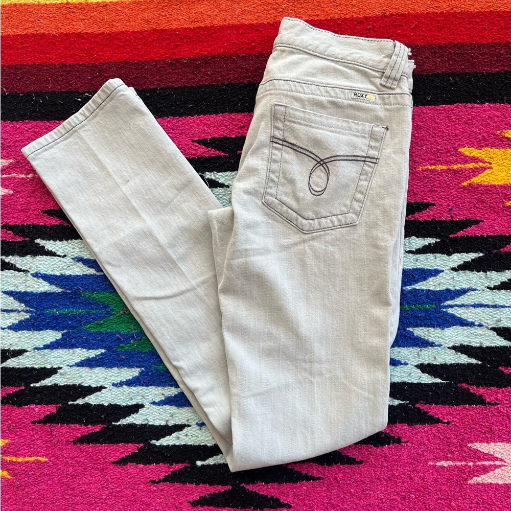 Roxy Cold Coast Skinny Fit Jeans Gray 3